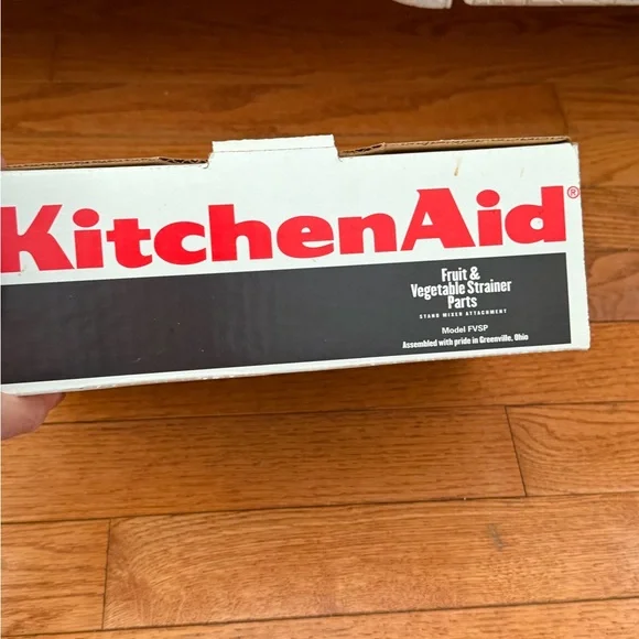New in box KitchenAid White Fruit Vegetable Strainer parts Set mixer - Picture 5 of 8